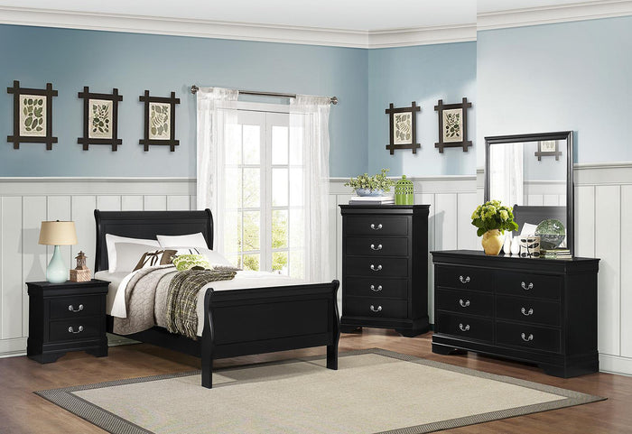 Mayville Mirror in Black 2147BK-6 - Furniture World SW (WA)