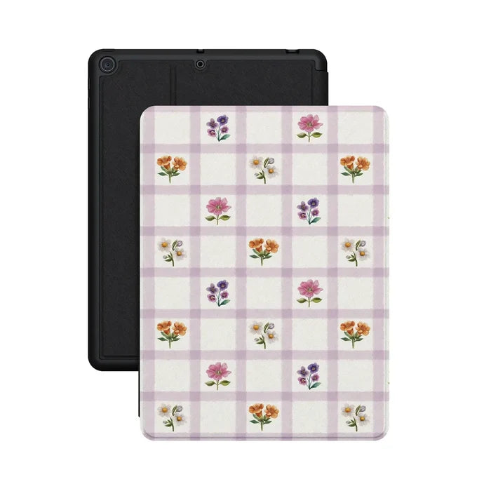 Meadow Check | Floral Gingham iPad Case