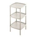 Mesa Multiusos Cuadrada de 3 Niveles Taupe