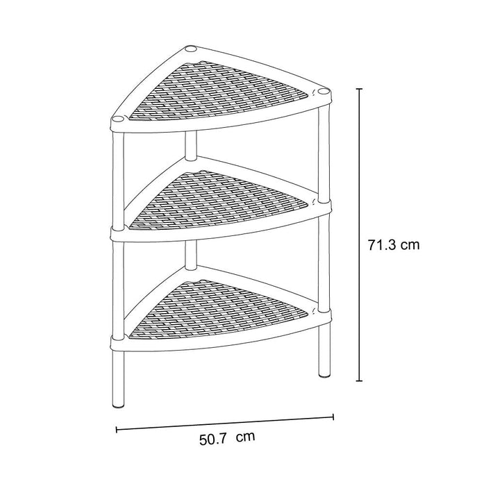 Mesa Multiusos Triangular Shia Blanco
