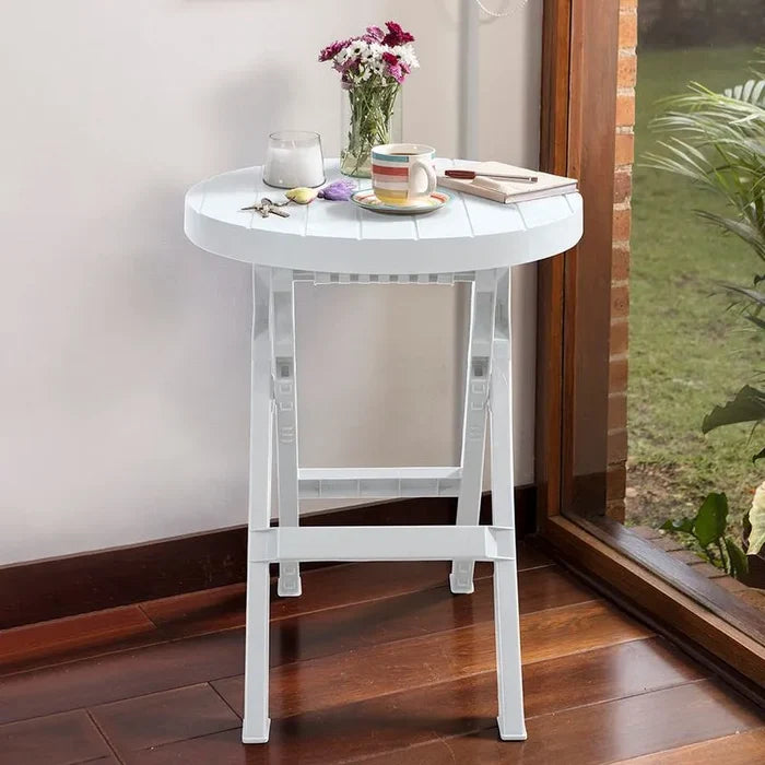 Mesa Plegable Redonda Barú Gris Hielo