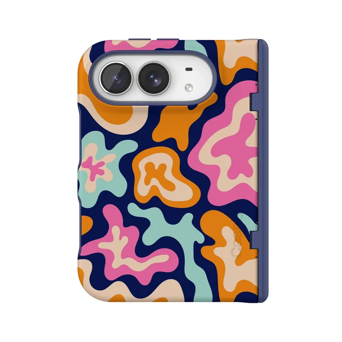 Midnight Color Splash | Abstract Retro Case iPhone Case get.casely Bold Flex + MagSafe® iPhone Duo