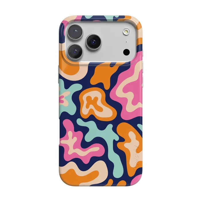 Midnight Color Splash | Abstract Retro Case iPhone Case get.casely Classic + MagSafe® iPhone 18 Pro