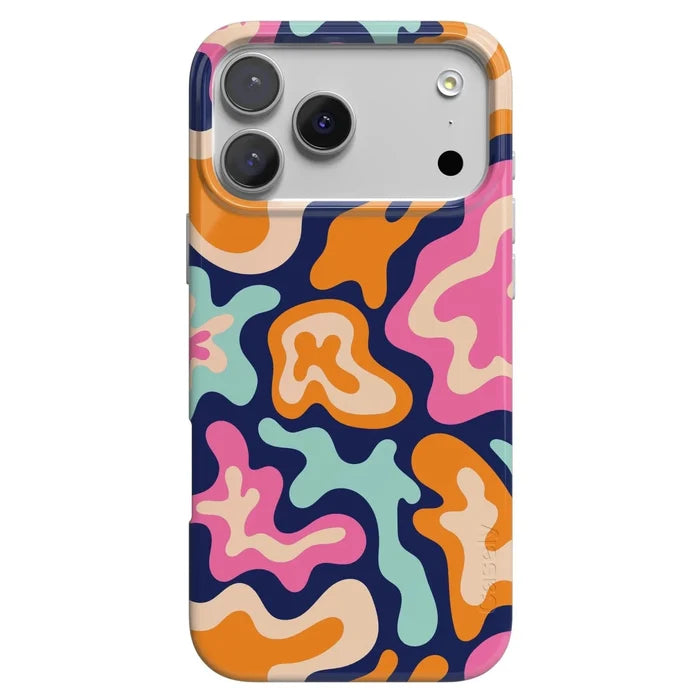 Midnight Color Splash | Abstract Retro Case iPhone Case get.casely Classic + MagSafe® iPhone 18 Pro Max