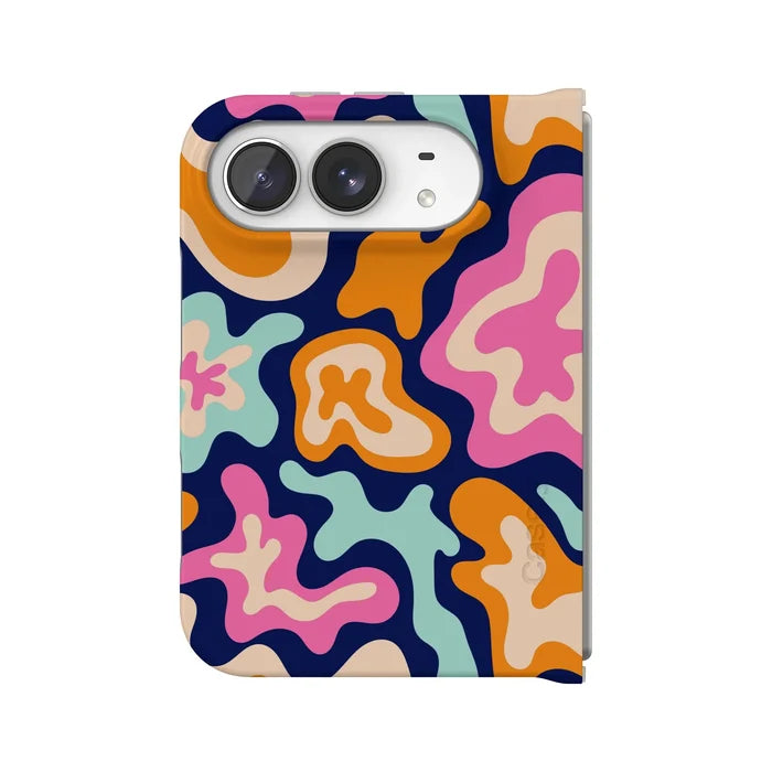 Midnight Color Splash | Abstract Retro Case iPhone Case get.casely Classic + MagSafe® iPhone Duo