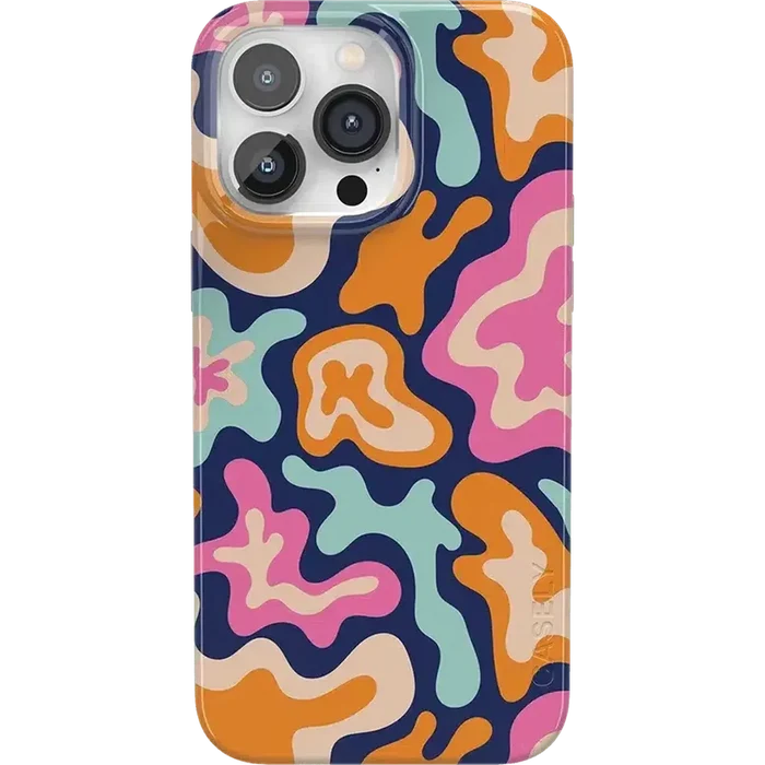 Midnight Color Splash | Abstract Retro Case iPhone Case get.casely Classic + MagSafe® iPhone 14 Pro Max