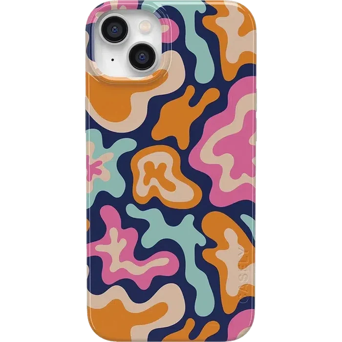 Midnight Color Splash | Abstract Retro Case iPhone Case get.casely Classic + MagSafe® iPhone 14 Plus
