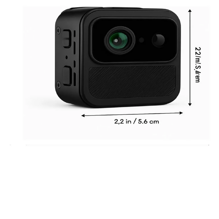 MINI CÁMARA ESPÍA SEGURIDAD VISIÓN NOCTURNA INALÁMBRICA WIFI NEGRO
