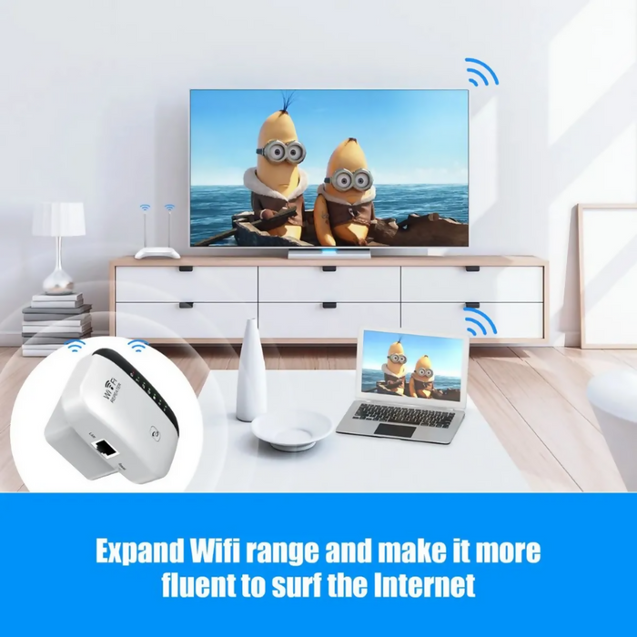 MODEM REPETIDOR WIFI MINI 2.4GHZ AMPLIFICA SEÑAL 300MBPS