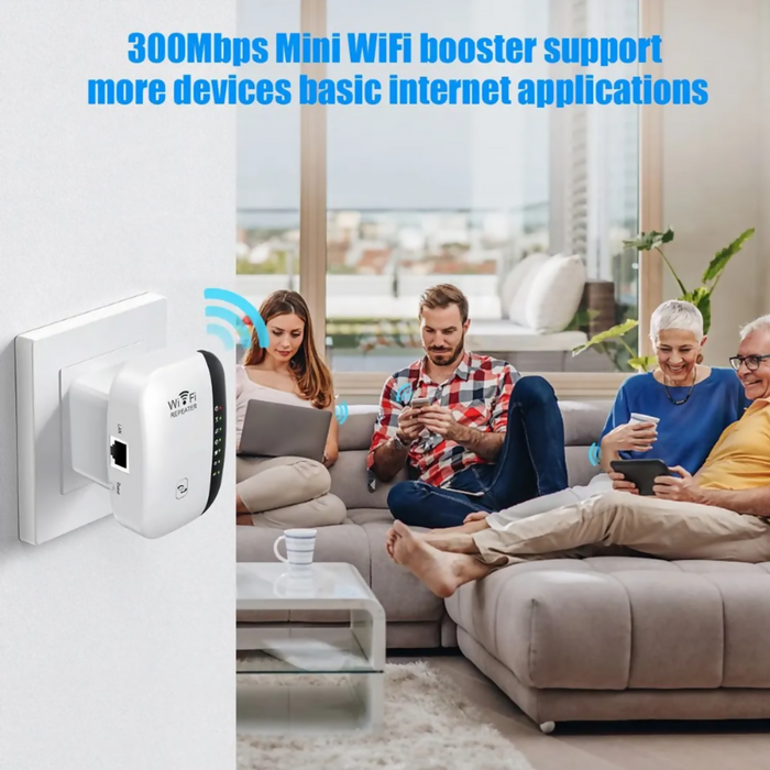 MODEM REPETIDOR WIFI MINI 2.4GHZ AMPLIFICA SEÑAL 300MBPS