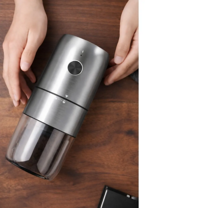 MOLINO DE CAFÉ ELÉCTRICO AJUSTABLE EN ACERO INOXIDABLE DISEÑO MODERNO