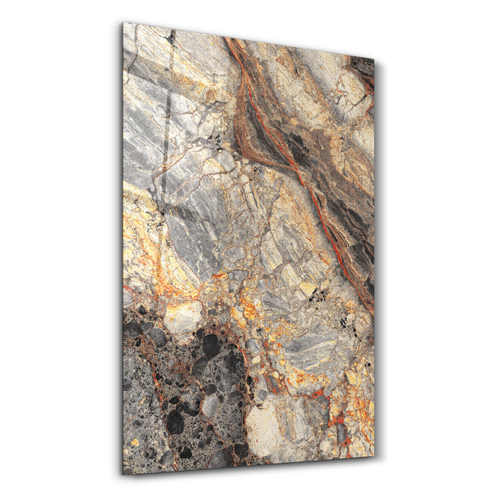 Molten Granite | Glass Wall Art