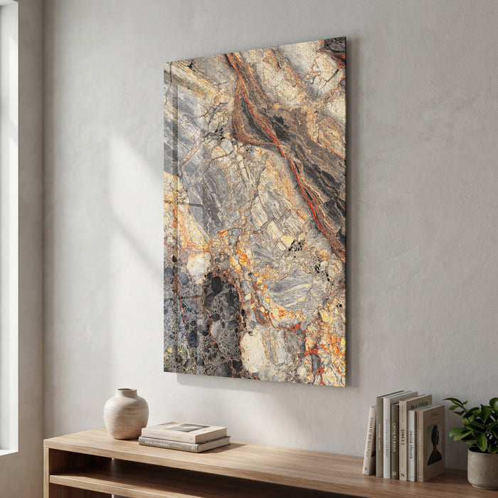 Molten Granite | Glass Wall Art