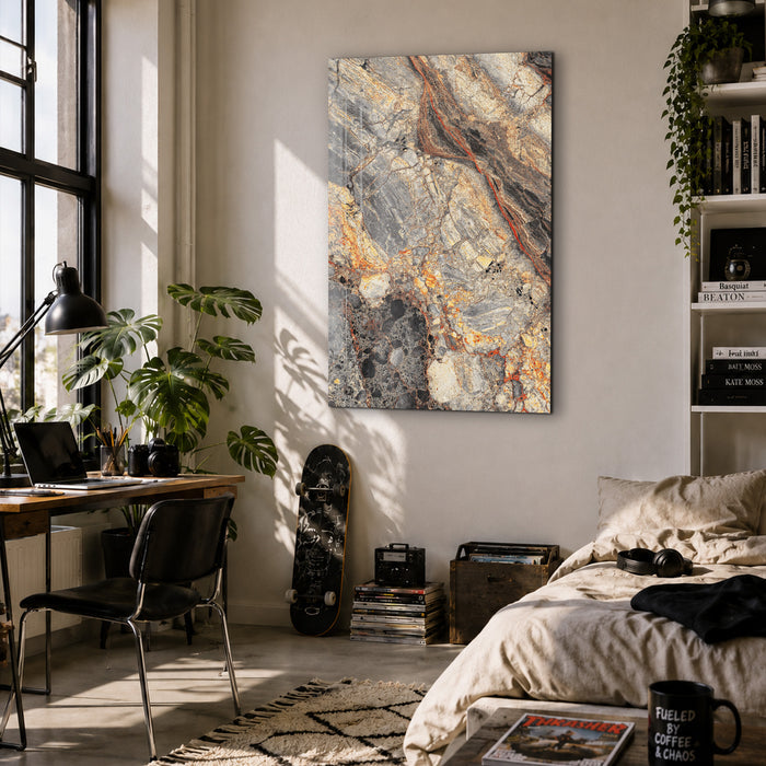 Molten Granite | Glass Wall Art