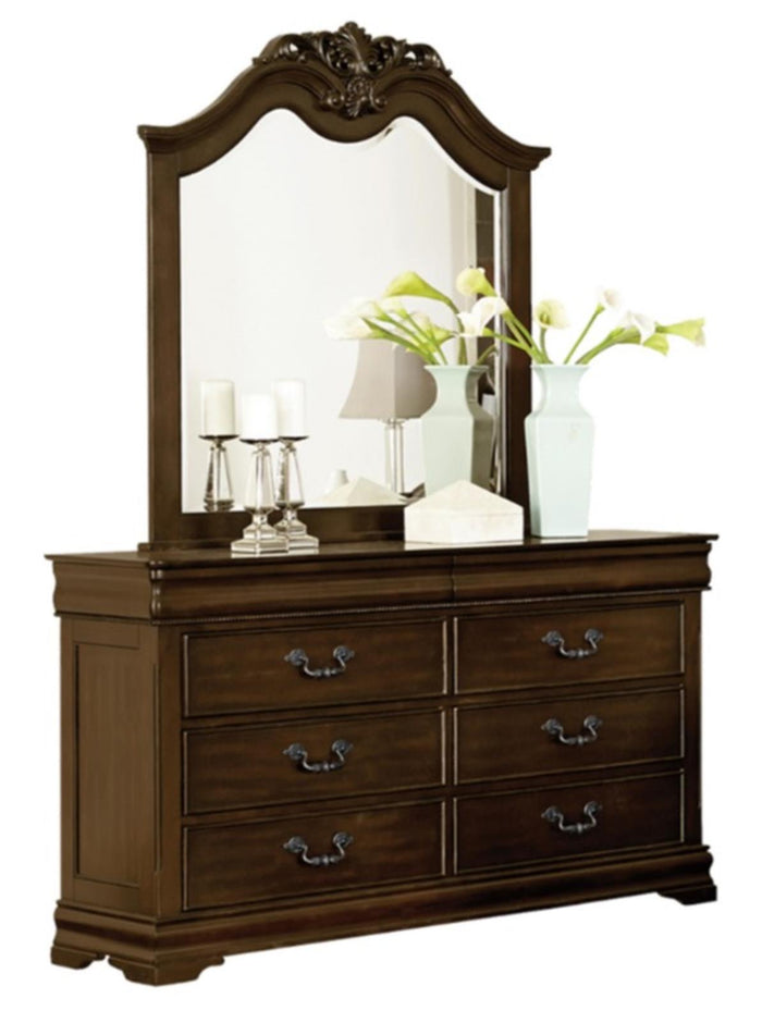 Mont Belvieu Mirror in Dark Cherry 1869-6 - Furniture World SW (WA)