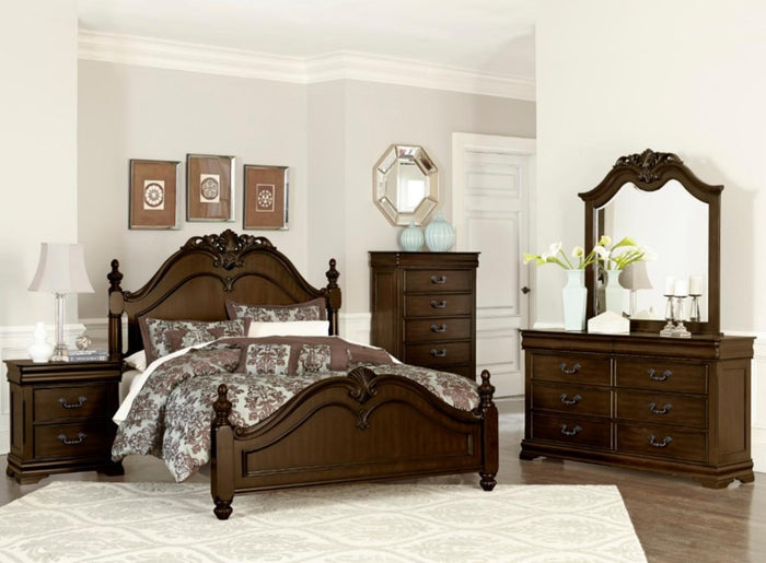 Mont Belvieu Mirror in Dark Cherry 1869-6 - Furniture World SW (WA)