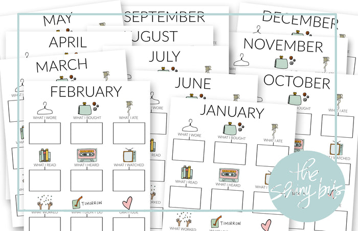 Monthly Memory Keeping Prompts
