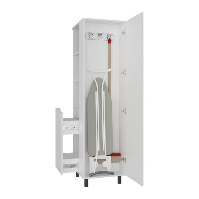 Mueble Auxiliar de Aseo Vidalia, Blanco, Con puerta abatible ZF