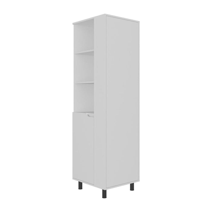 Mueble Auxiliar de Aseo Vidalia, Blanco, Con puerta abatible ZF