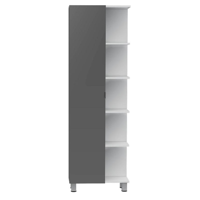 MUEBLE ESQUINERO ZENDAYA, BLANCO NEVADO, CON VARIEDAD DE ENTREPAÑOS    ZF