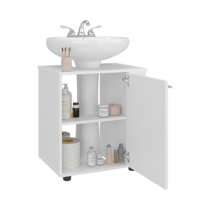 MUEBLE PARA LAVAMANOS PILI, BLANCO DUQUEZA, NO INCLUYE LAVAMANOS