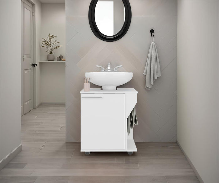 MUEBLE PARA LAVAMANOS PILI, BLANCO DUQUEZA, NO INCLUYE LAVAMANOS