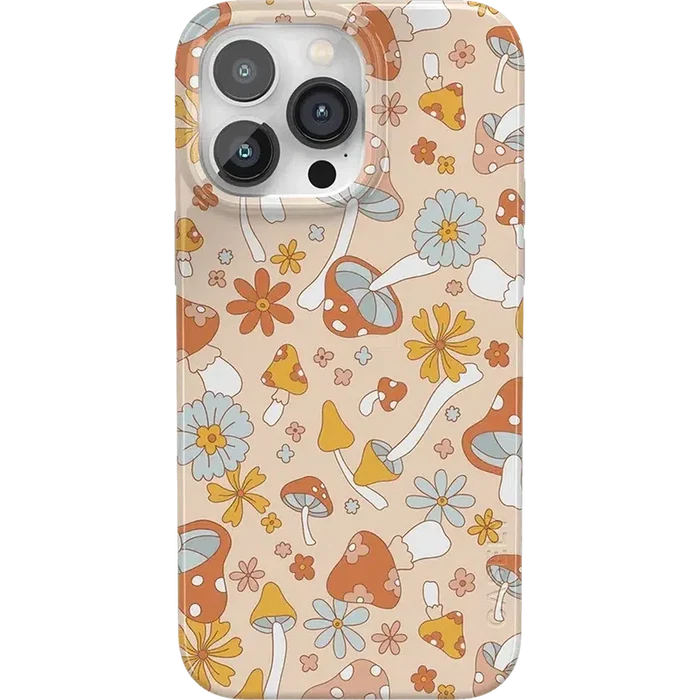 Mushroom Magic | Retro Floral Case iPhone Case get.casely Classic + MagSafe® iPhone 14 Pro Max