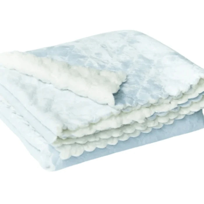 Nanas Quilted Plush Baby Blanket With Faux Sherpa - Baby Gifts - The Well Appointed House