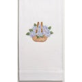Set of 2 Nantucket Basket Hand Embroidered Hand Towels - Hand Towels - The Well Appointed House