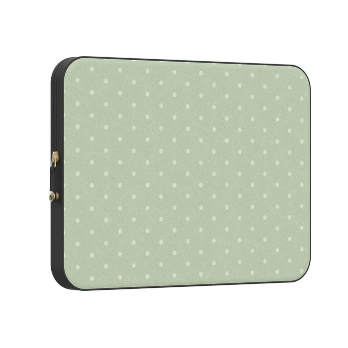 On the Dot | Green Polka Dot Laptop Case
