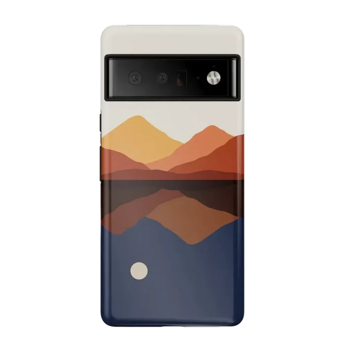 Opposites Attract | Day & Night Colorblock Mountains Google Pixel Case Google Pixel Case Casetry Essential Google Pixel 6 Pro