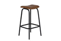 OSCAR COGNAC LEATHER STOOL image