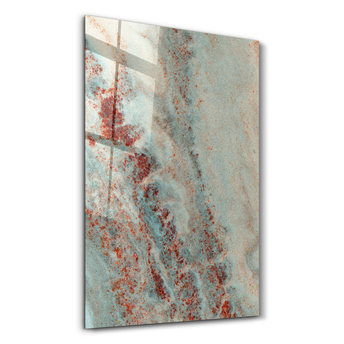Oxidized Aqua | Glass Wall Art