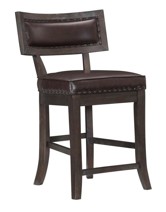 Oxton Counter Hight Chair in Dark Cherry (Set of 2) - Furniture World SW (WA)