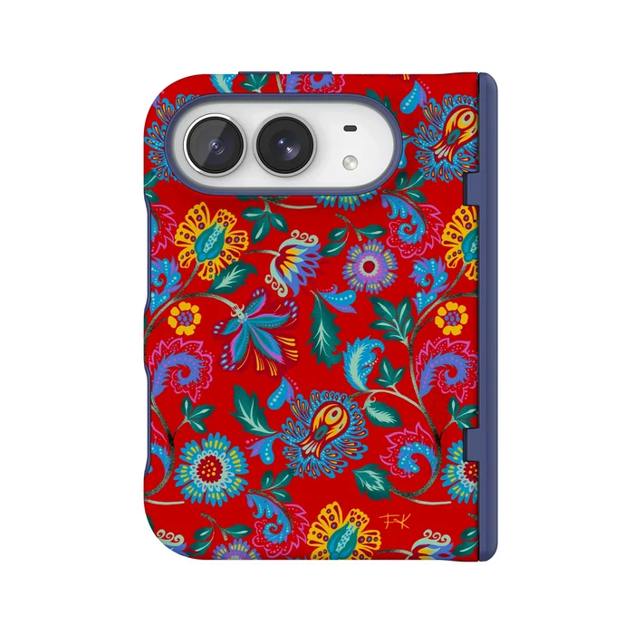 Painted Flowers | Frida Kahlo Floral Case iPhone Case get.casely Bold Flex + MagSafe® iPhone Duo