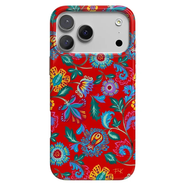 Painted Flowers | Frida Kahlo Floral Case iPhone Case get.casely Classic + MagSafe® iPhone 18 Pro Max