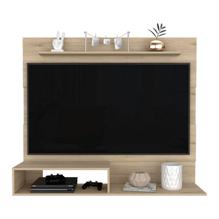 PANEL DE TV ASCHER, BEIGE, CON ESPACIO PARA TELEVISOR DE HASTA 55 PULGADAS  ZF