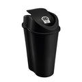 Papelera Style Tapa Vaiven 25 Litros Negro