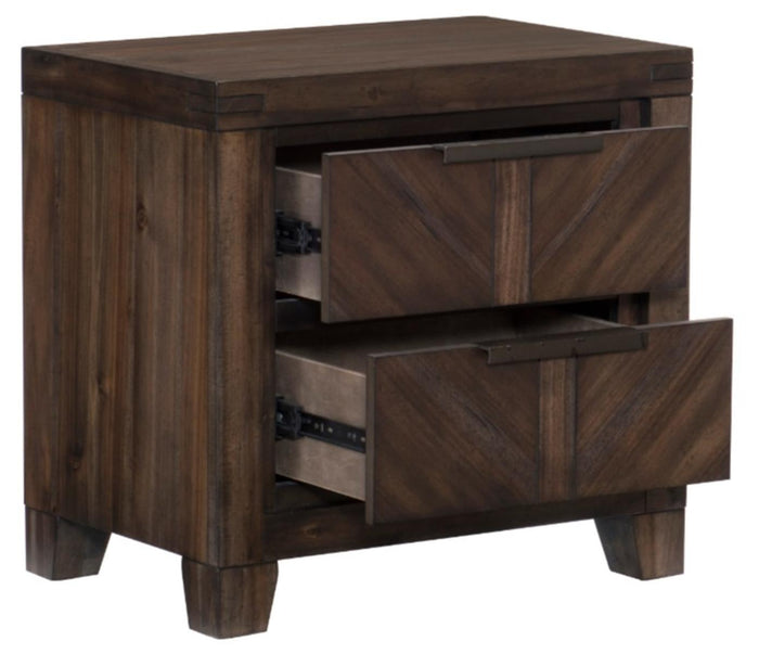 Parnell Nightstand in Rustic Cherry 1648-4 - Furniture World SW (WA)