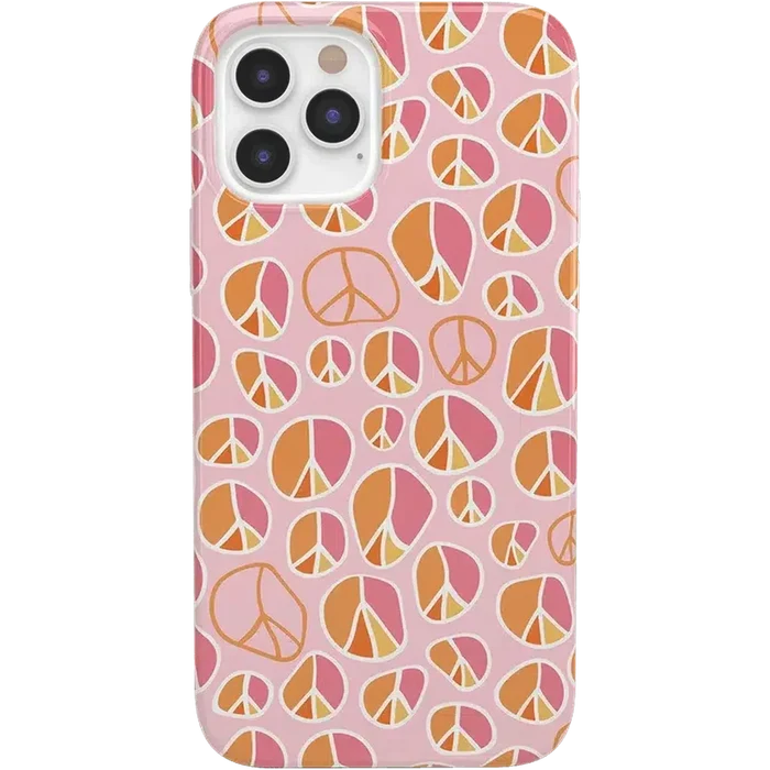 Peace Out | Groovy Peace Sign Case iPhone Case get.casely Classic iPhone 12 Pro Max