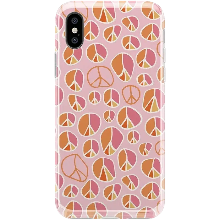 Peace Out | Groovy Peace Sign Case iPhone Case get.casely Classic iPhone XS Max