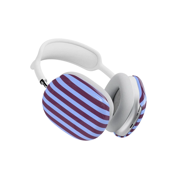 Perfect Stripes | Purple & Blue Stripes AirPods Max Case