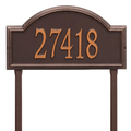 Personalized Providence Arch Standard One Line Lawn Plaque - Available in Multiple Finishes - Address Signs & Mailboxes - The Well Appointed House