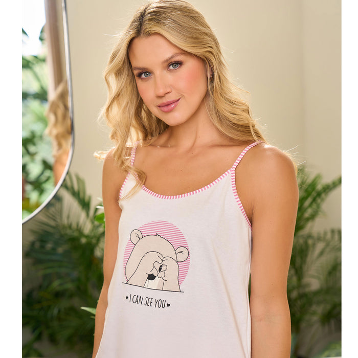 PIJAMA SHORT TIRAS OSO LOVE 418048