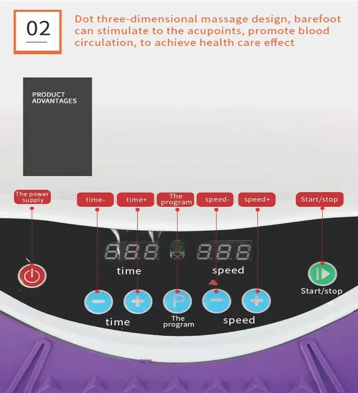 PLATAFORMA DE VIBRACIÓN PARA EJERCICIOS EN CASA + BANDAS