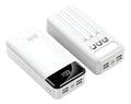 POWER BANK 20000MAH MULTIPUERTOS LIGHTING V8 TIPO C LINTERNA