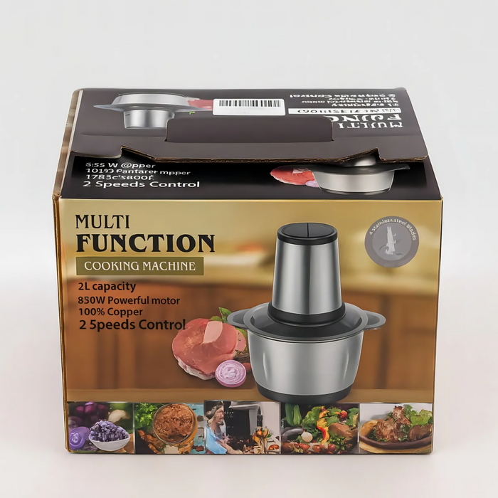 PROCESADOR PICATODO ELÉCTRICO MULTIFUNTION 3L 850W NEGRO ACERO VIDRIO