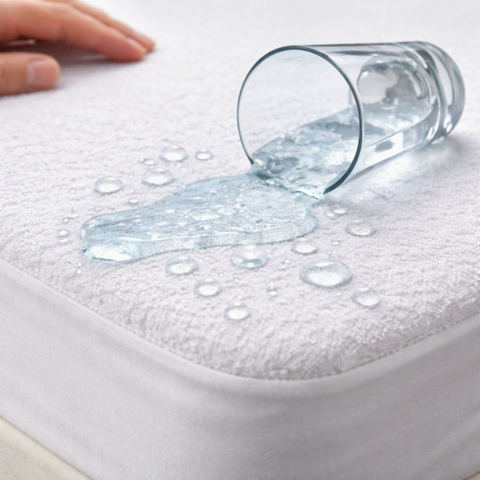 Protector colchón king 100% impermeable antifluido terry 200x200cm