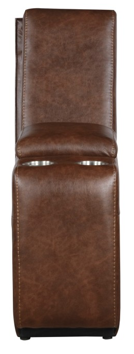Putnam Console with Receptacles and USB Port in Brown 9405BR-CN - Furniture World SW (WA)