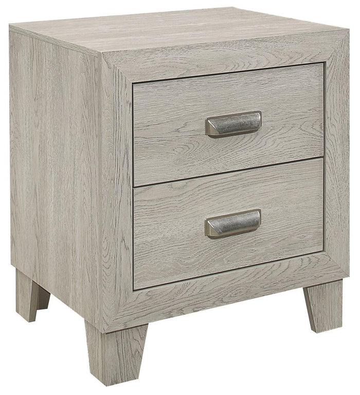 Quinby 2 Drawer Nightstand in Light Brown 1525-4 - Furniture World SW (WA)
